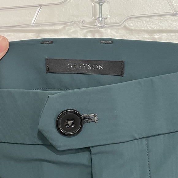 Greyson Montauk Sport Trouser Men's 38 Aegean Green Golf Pants Stretch Cuffed - Picture 10 of 14